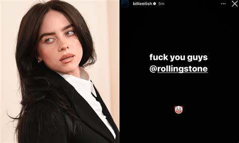 Billie Eilish Ripped Into Rolling Stone For Leaking Her。